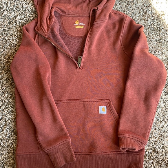 women's carhartt quarter zip hoodie